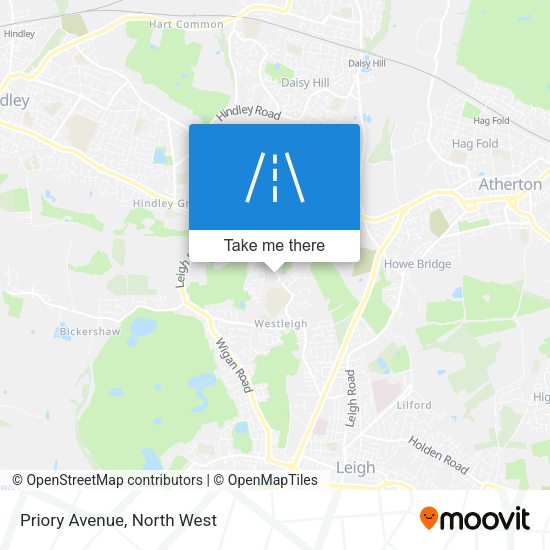 Priory Avenue map