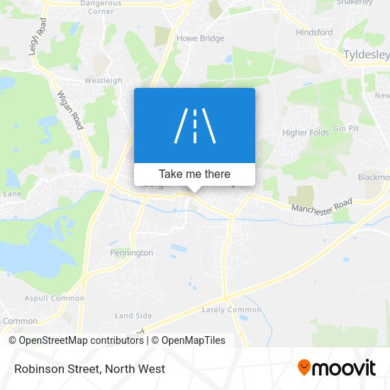 Robinson Street map