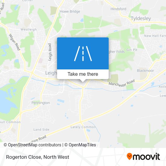 Rogerton Close map