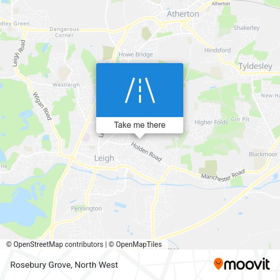 Rosebury Grove map