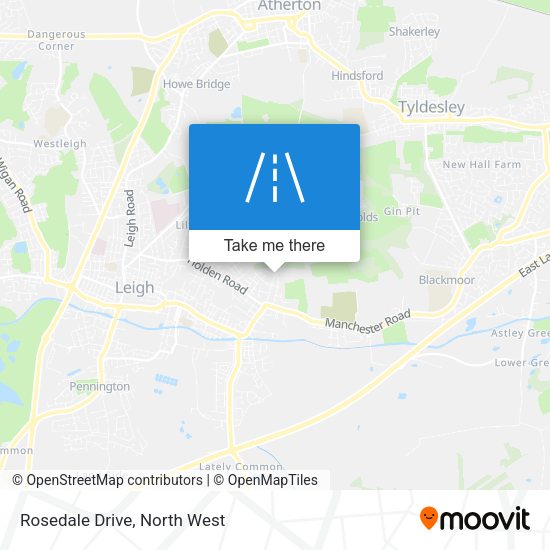 Rosedale Drive map