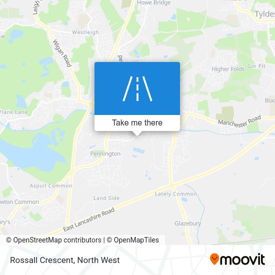 Rossall Crescent map