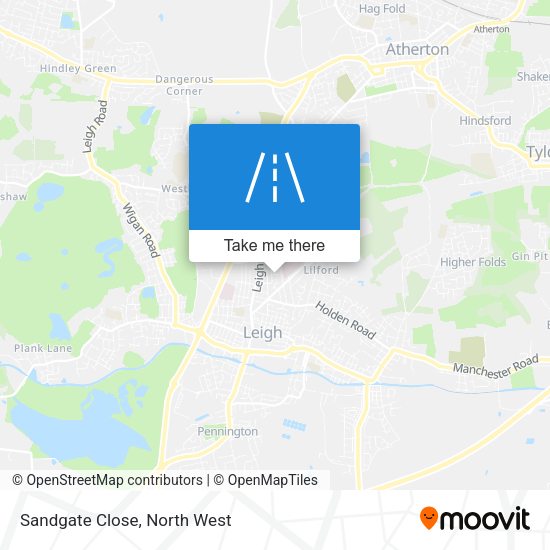 Sandgate Close map