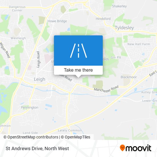 St Andrews Drive map