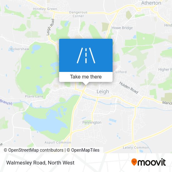 Walmesley Road map