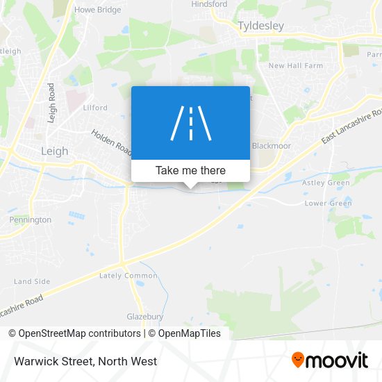 Warwick Street map