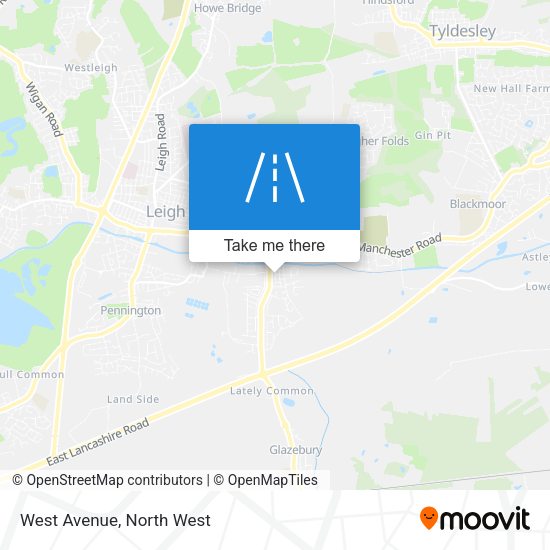 West Avenue map