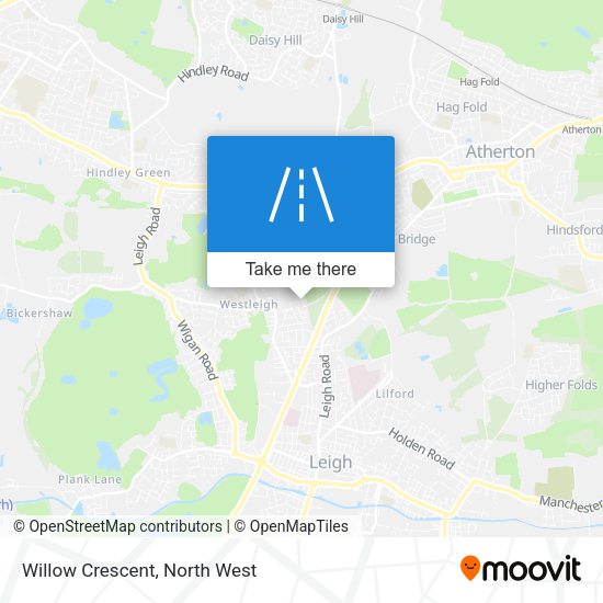 Willow Crescent map
