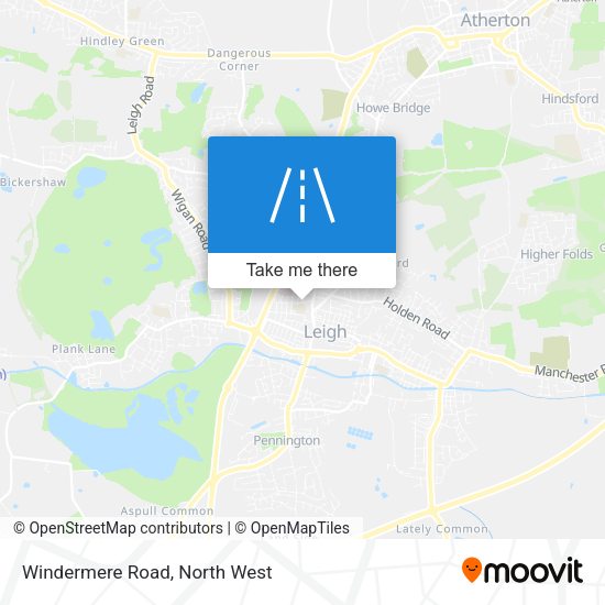 Windermere Road map