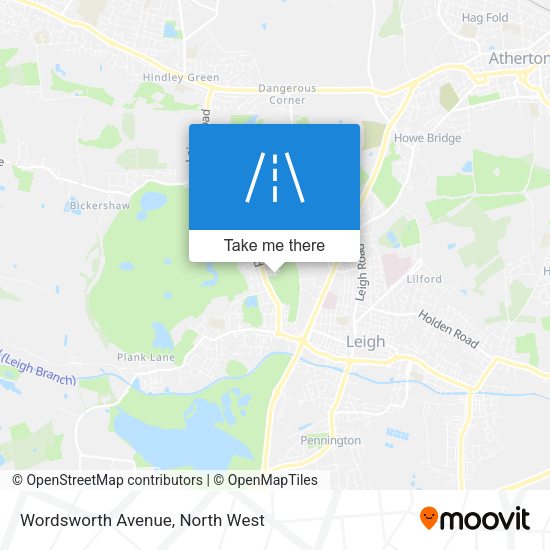 Wordsworth Avenue map