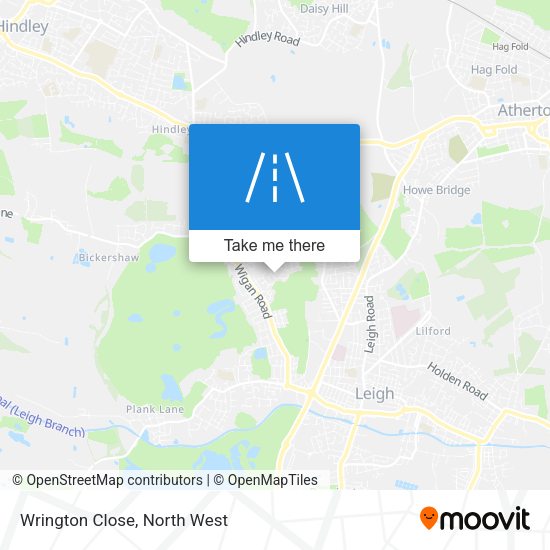 Wrington Close map