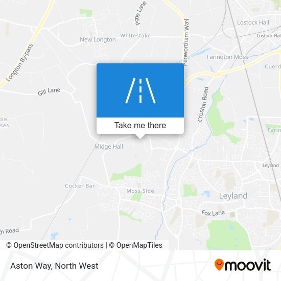 Aston Way map