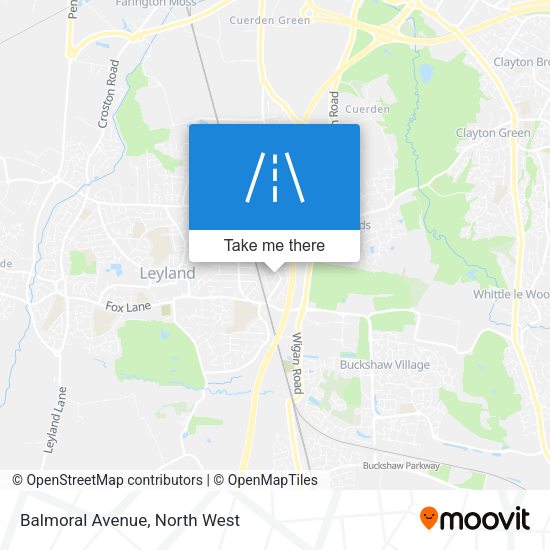 Balmoral Avenue map