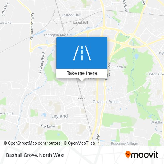 Bashall Grove map
