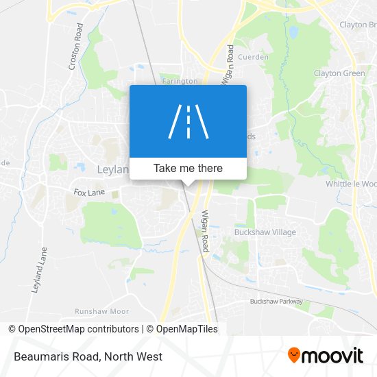 Beaumaris Road map