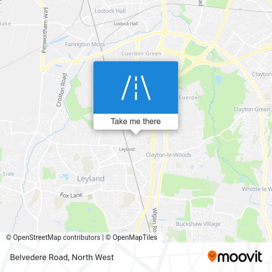 Belvedere Road map