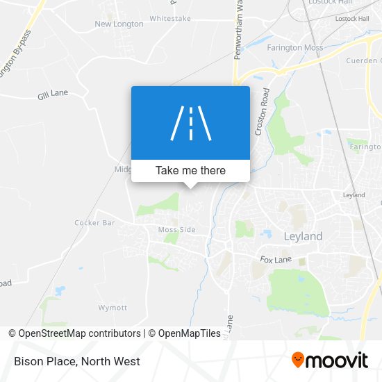 Bison Place map