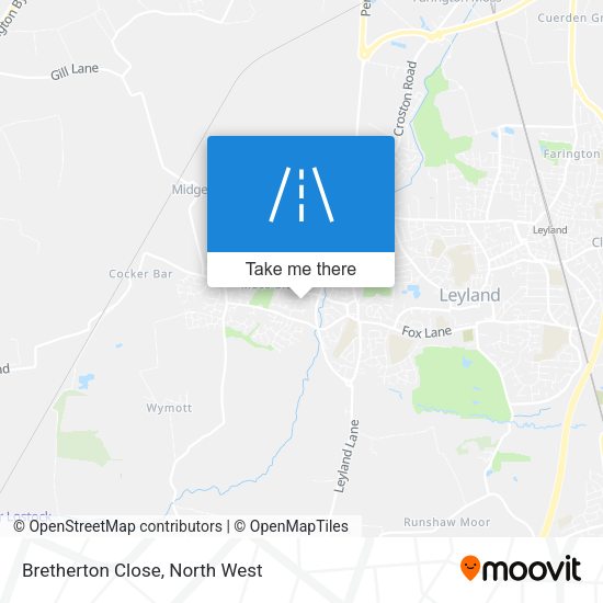 Bretherton Close map