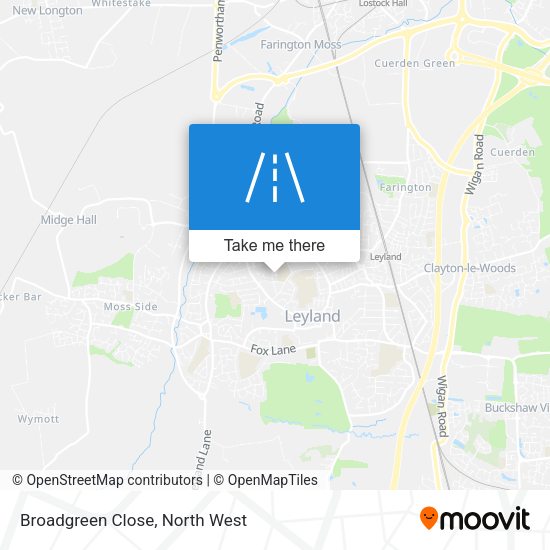 Broadgreen Close map