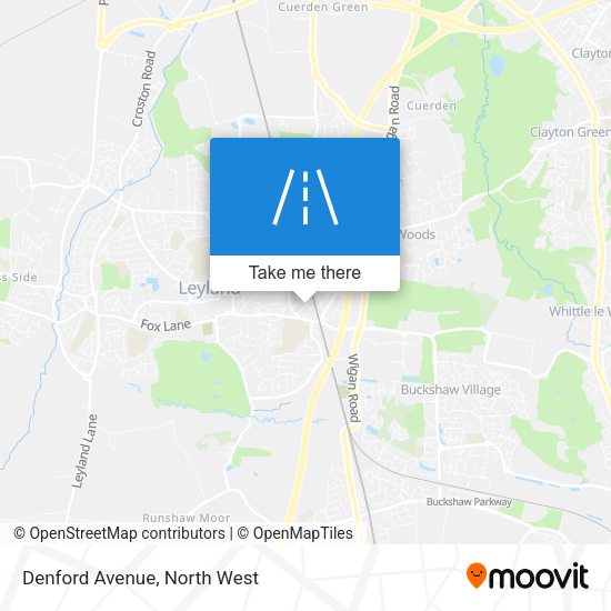 Denford Avenue map