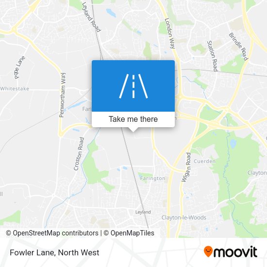 Fowler Lane map