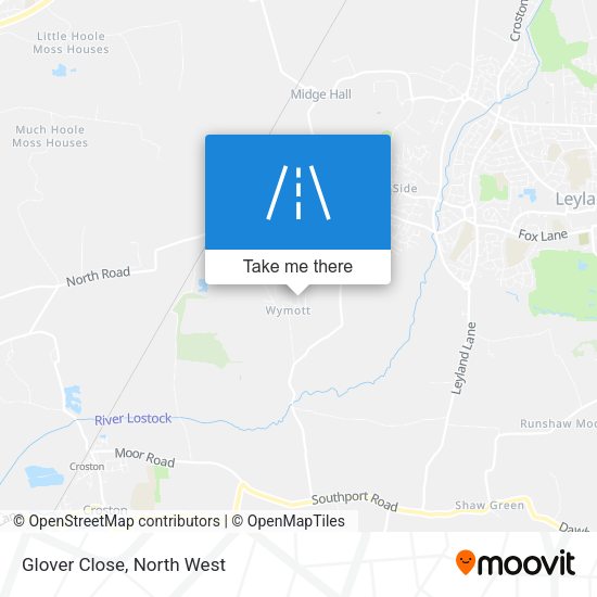 Glover Close map