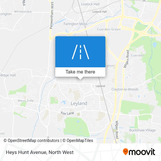 Heys Hunt Avenue map