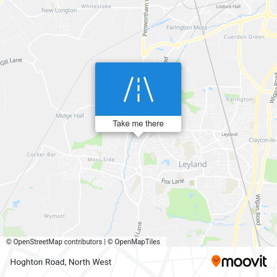 Hoghton Road map