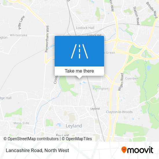 Lancashire Road map