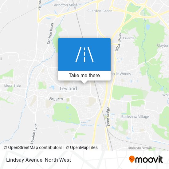 Lindsay Avenue map