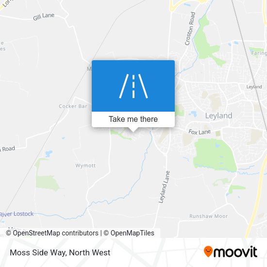 Moss Side Way map