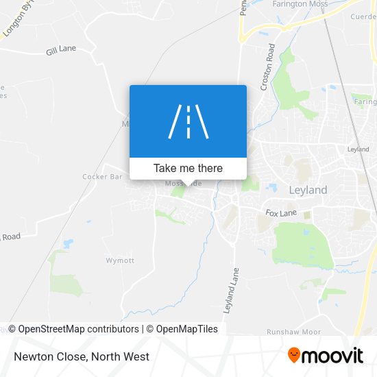 Newton Close map