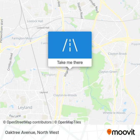 Oaktree Avenue map