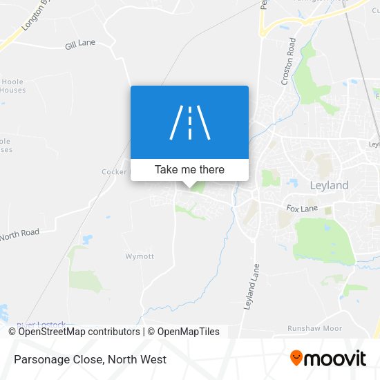 Parsonage Close map