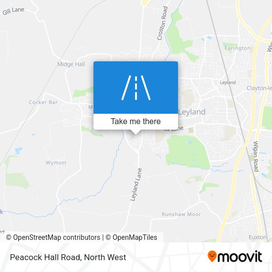 Peacock Hall Road map