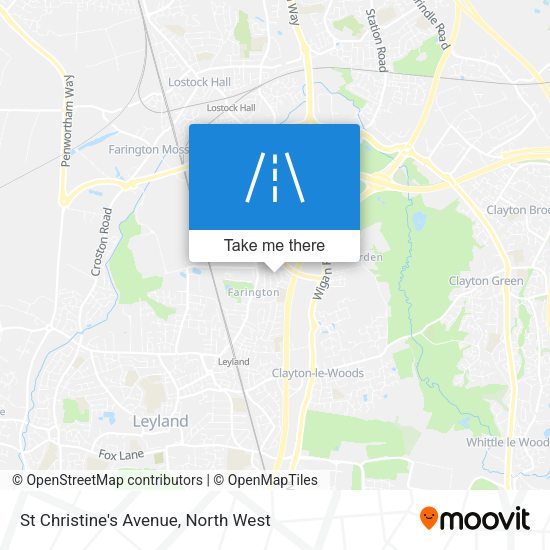 St Christine's Avenue map