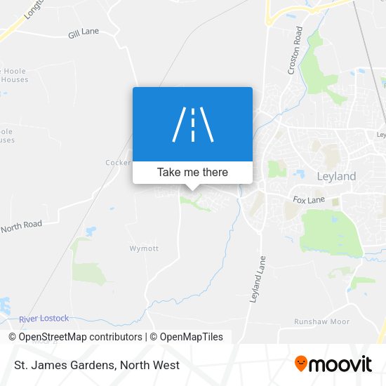 St. James Gardens map