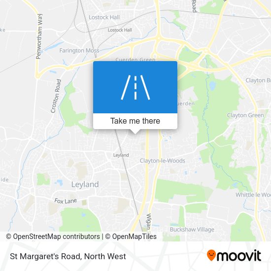St Margaret's Road map