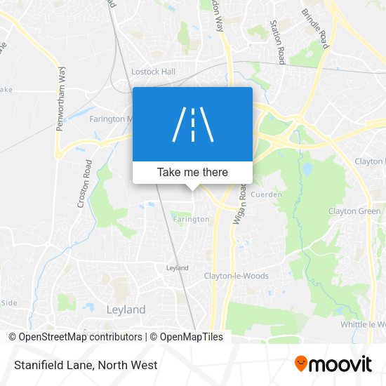Stanifield Lane map