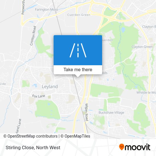 Stirling Close map