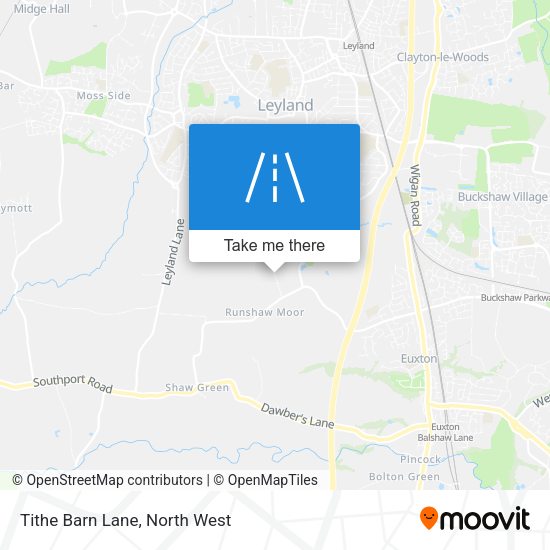 Tithe Barn Lane map