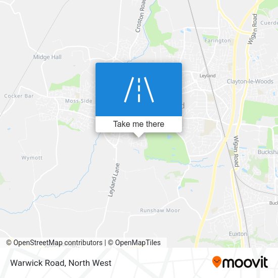 Warwick Road map