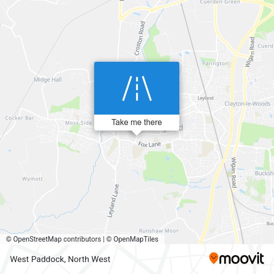 West Paddock map