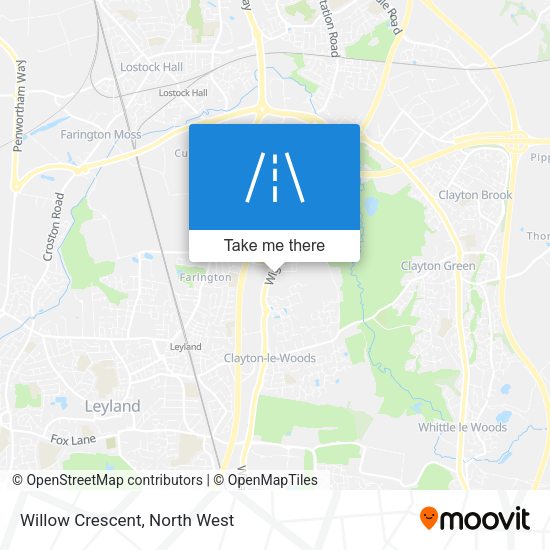 Willow Crescent map