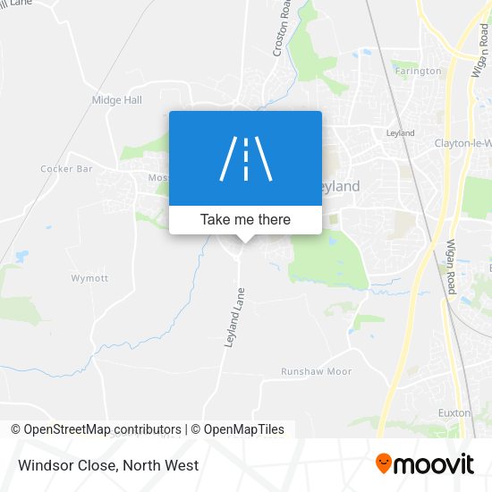 Windsor Close map