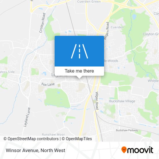 Winsor Avenue map