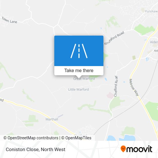 Coniston Close map