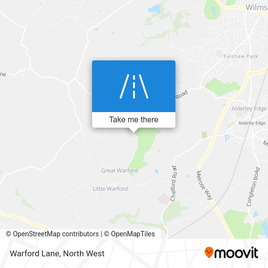 Warford Lane map