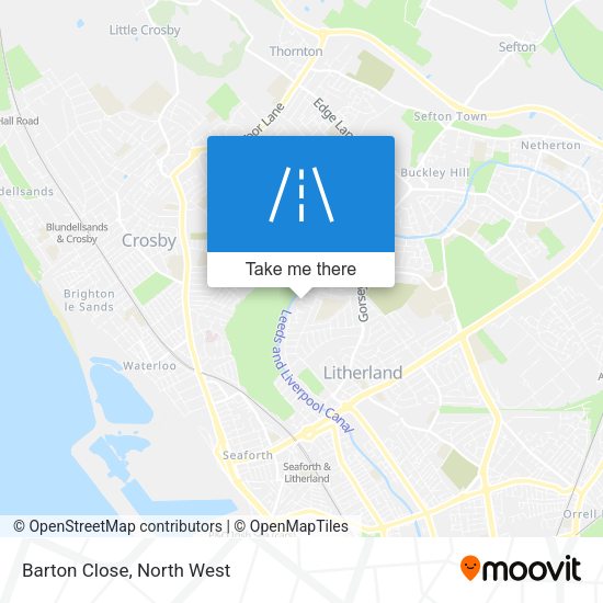 Barton Close map