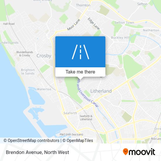 Brendon Avenue map